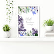 Wall art for bathrooms | set of 2 Floral wall art prints