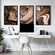 Framed wall art abstract | set of 3 wall art prints - About Wall Art