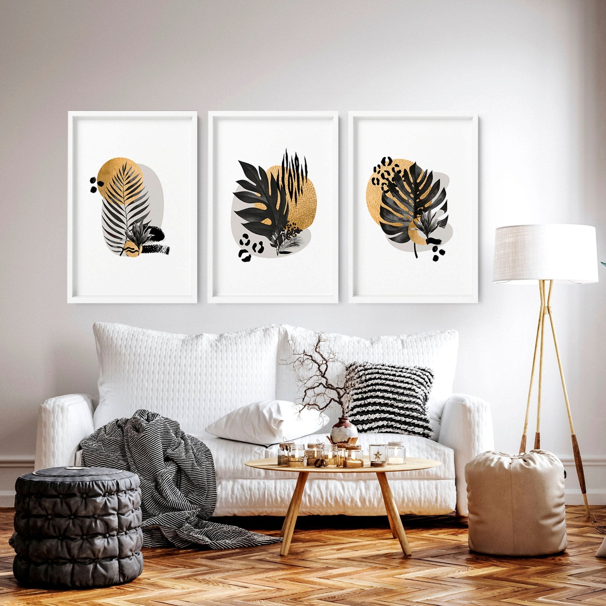 Elevate Your Living Room with Stunning Gold Wall Decor