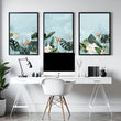 Home office art | set of 3 Tropical wall art prints