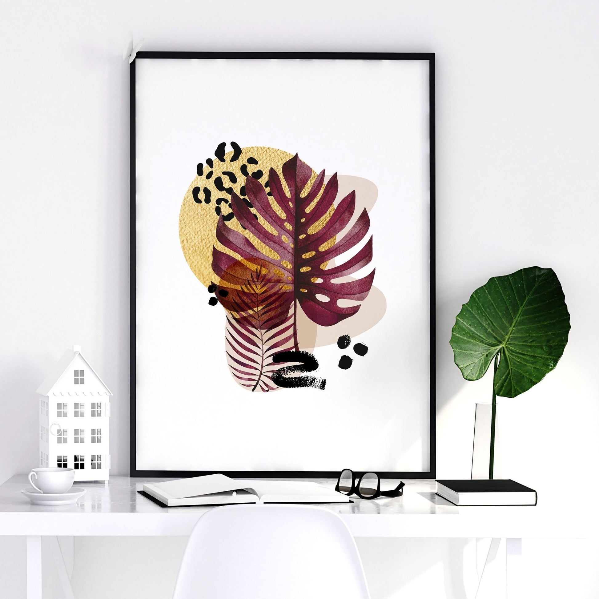Home office decor ideas for her | set of 3 wall art prints - About Wall Art