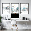 Home office prints | set of 3 framed wall art