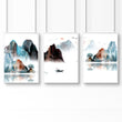 Landscape art | set of 3 wall art prints for office - About Wall Art