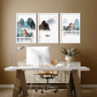 Landscape art | set of 3 wall art prints for office - About Wall Art