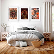 Islamic geometry patterns for bedroom | set of 3 wall art prints