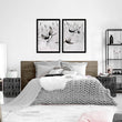 Japanese Art for bedrooms | set of 2 wall art prints