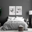 Japanese Art for bedrooms | set of 2 wall art prints