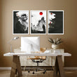 Japanese art wall | set of 3 prints for home office decor
