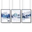 Japanese landscape art | set of 3 wall art prints - About Wall Art