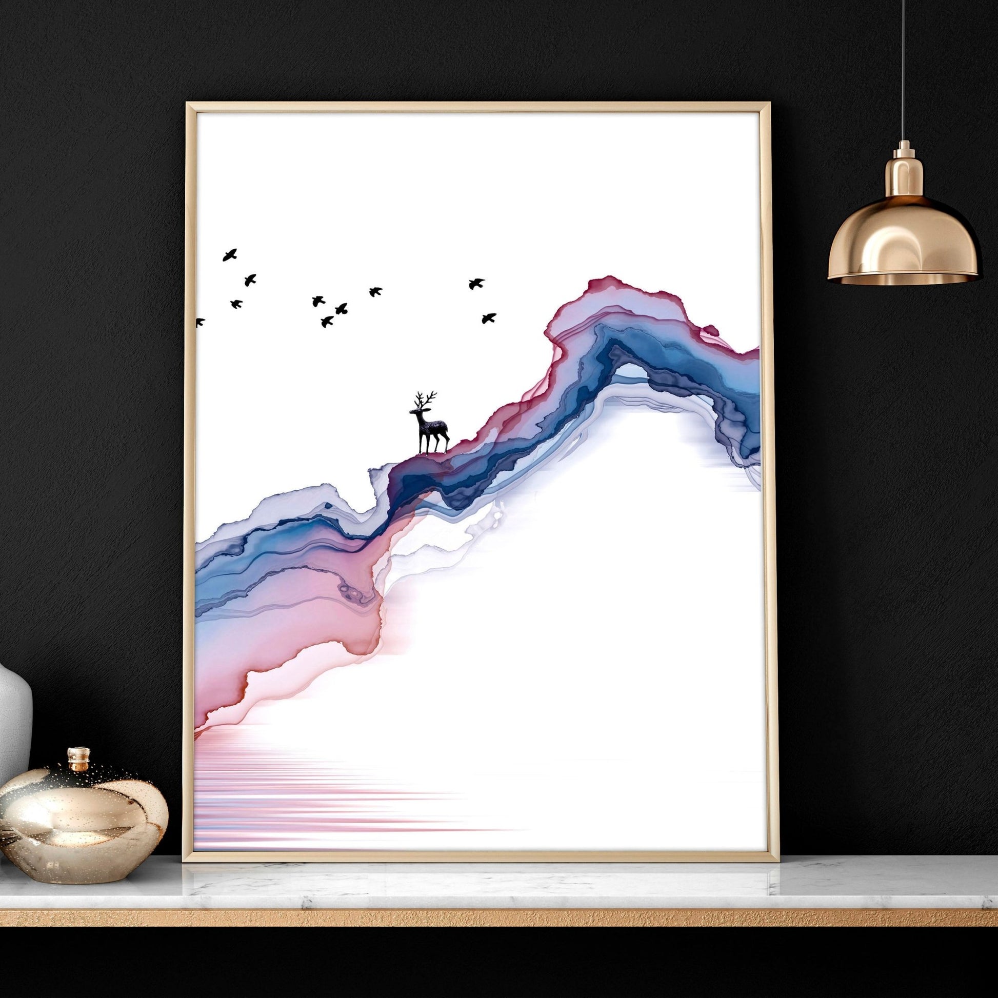 Pictures for bedroom | set of 3 Japanese wall art prints