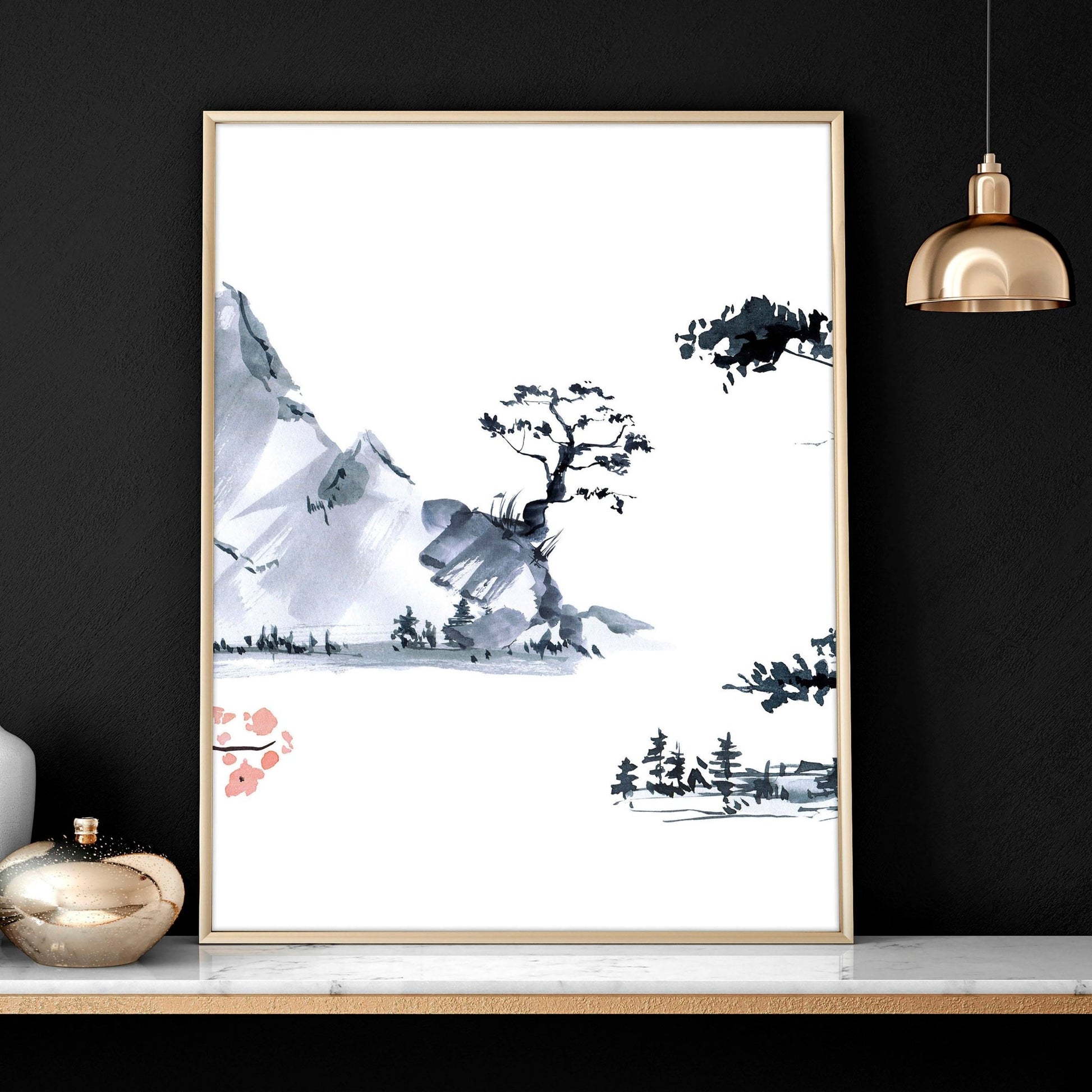 Japanese wall art for bedroom | set of 3 wall art prints