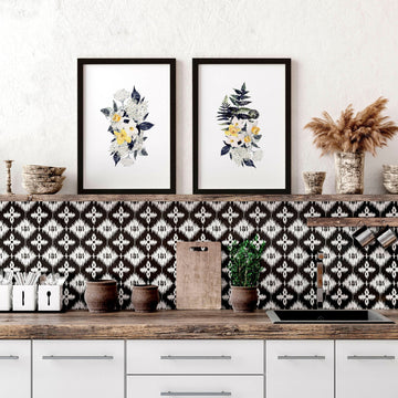 Cuadros de cocina para paredes | conjunto de 2 impresiones de arte de pared