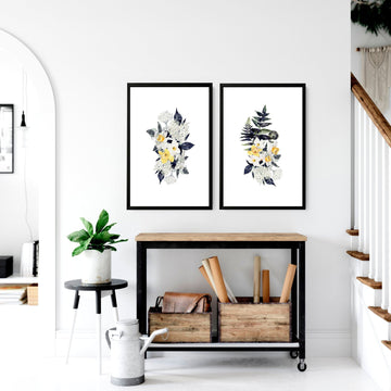 Kitchen prints for walls | set of 2 wall art prints