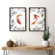 Koi wall art | set of 2 framed wall art