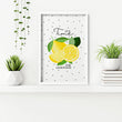 Lemons print | Set of 2 wall art prints - About Wall Art