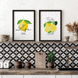 Lemons print | Set of 2 wall art prints - About Wall Art