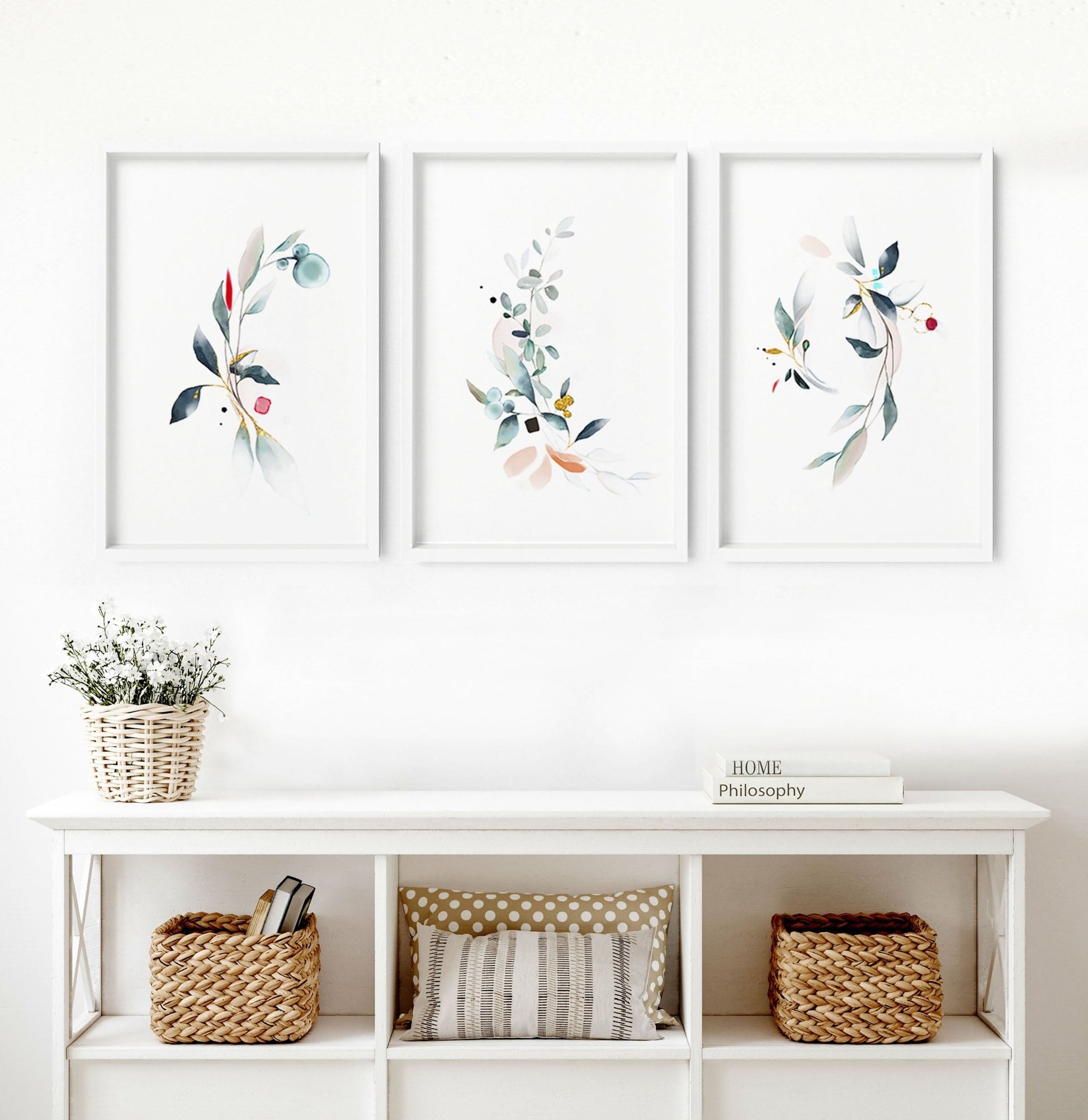 Living room art | set of 3 wall art prints - About Wall Art