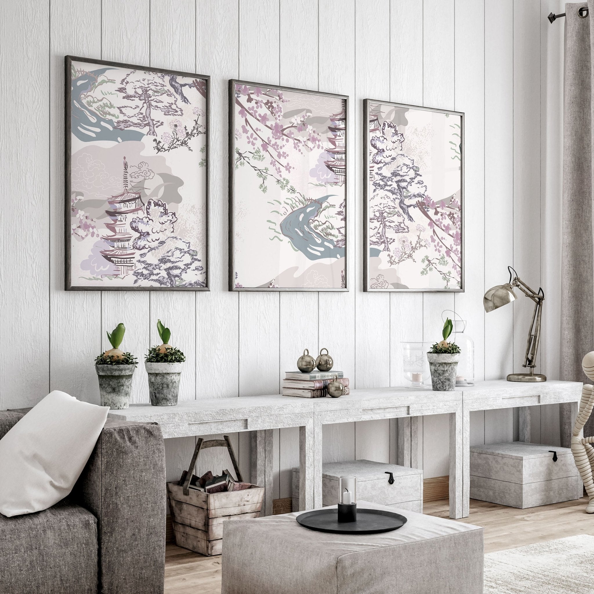 Living room prints | set of 3 wall art