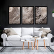 Living room wall art | set of 3 Marble wall art prints