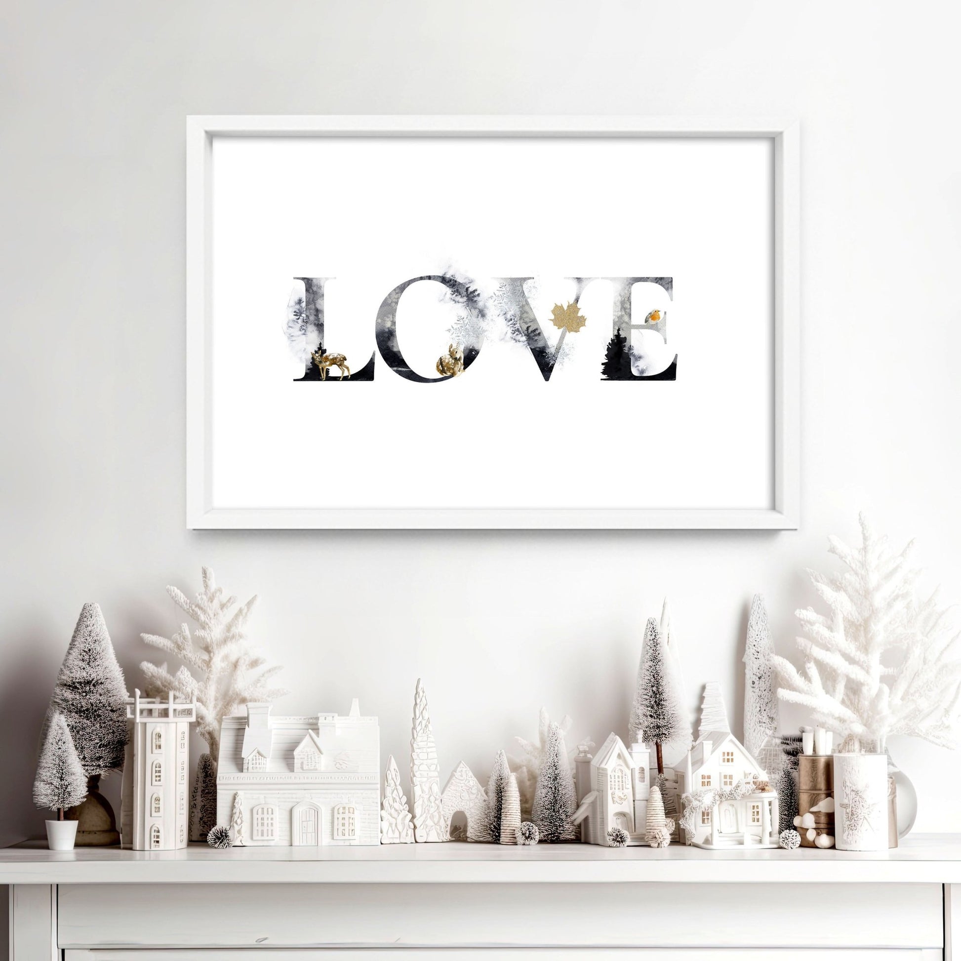 Love wall art for Christmas decor - About Wall Art