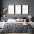 Love wall decor | set of 3 wall art prints for Master Bedroom - About Wall Art