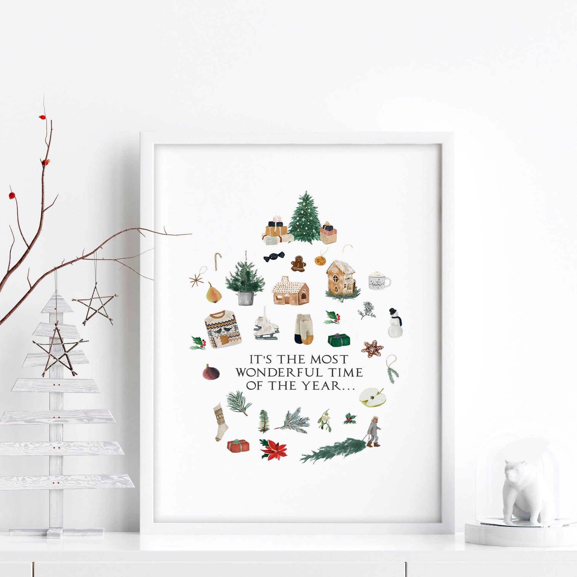 Merry Christmas wall decor | Wall art print - About Wall Art