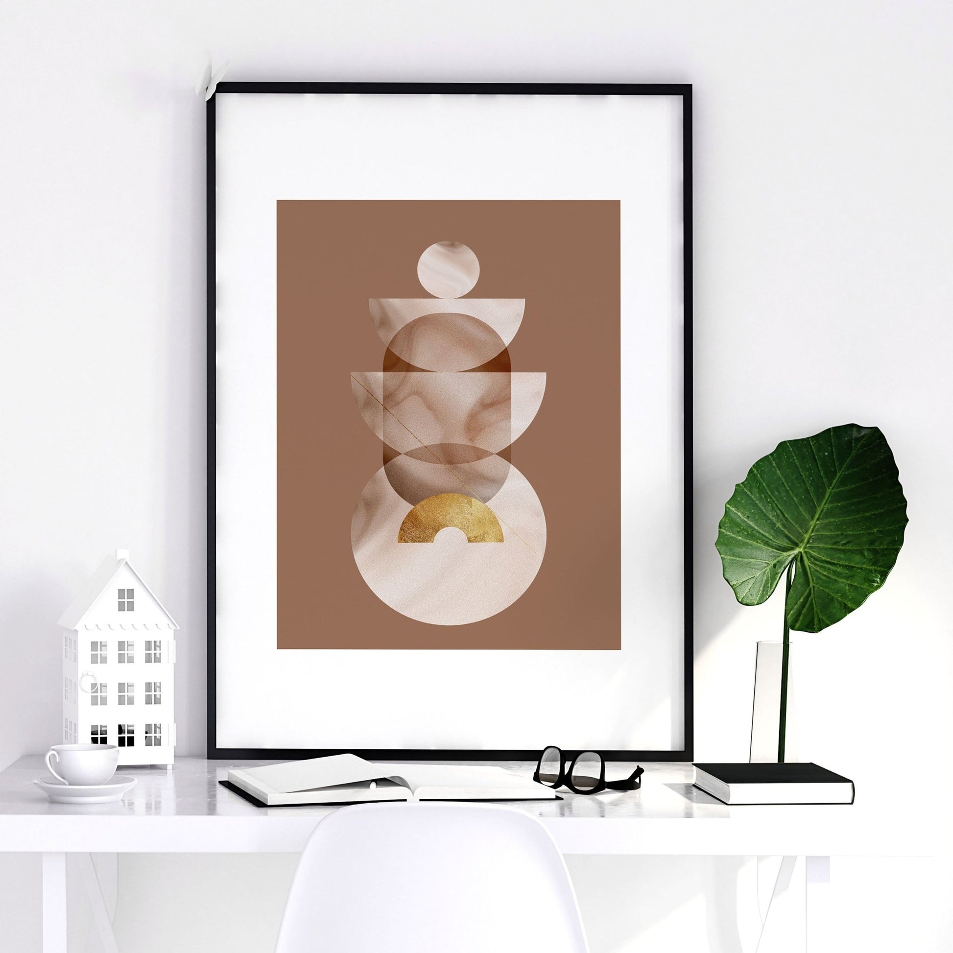 mid century accent wall for office | set of 3 wall art prints - About Wall Art
