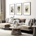 Décoration murale du milieu du siècle | lot de 3 tirages d'art mural