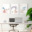 Minimalist office decor | set of 3 wall art prints - About Wall Art
