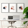Modern art wall for office | set of 3 wall art prints - About Wall Art