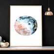 Phases of the moon print | set of 3 wall art for living room