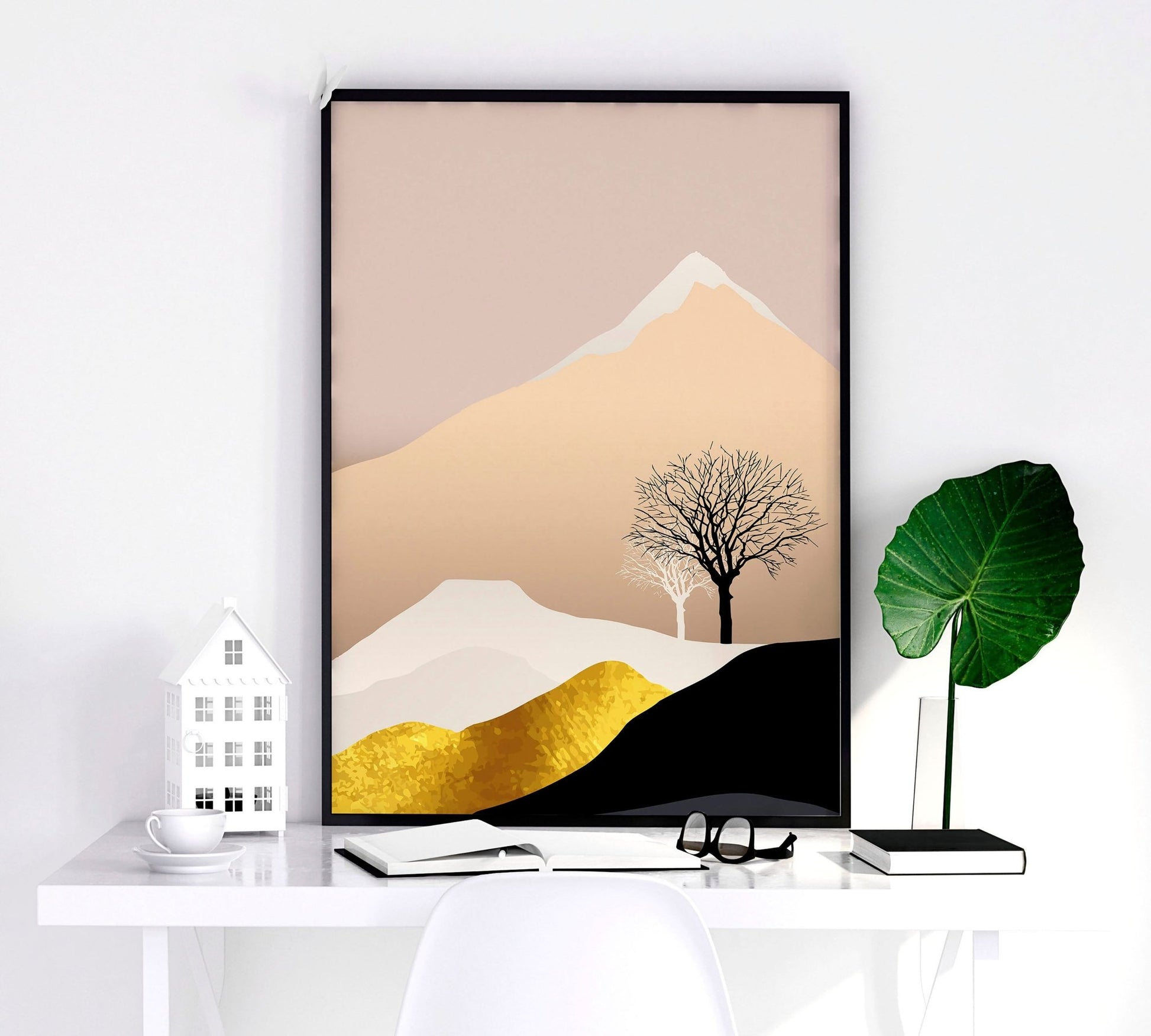 Nordic modern artwork for living room | set of 3 wall art prints - About Wall Art