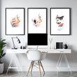 Office paintings ideas | set of 3 framed wall art