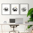 Office desk decor | set of 3 wall art prints - About Wall Art