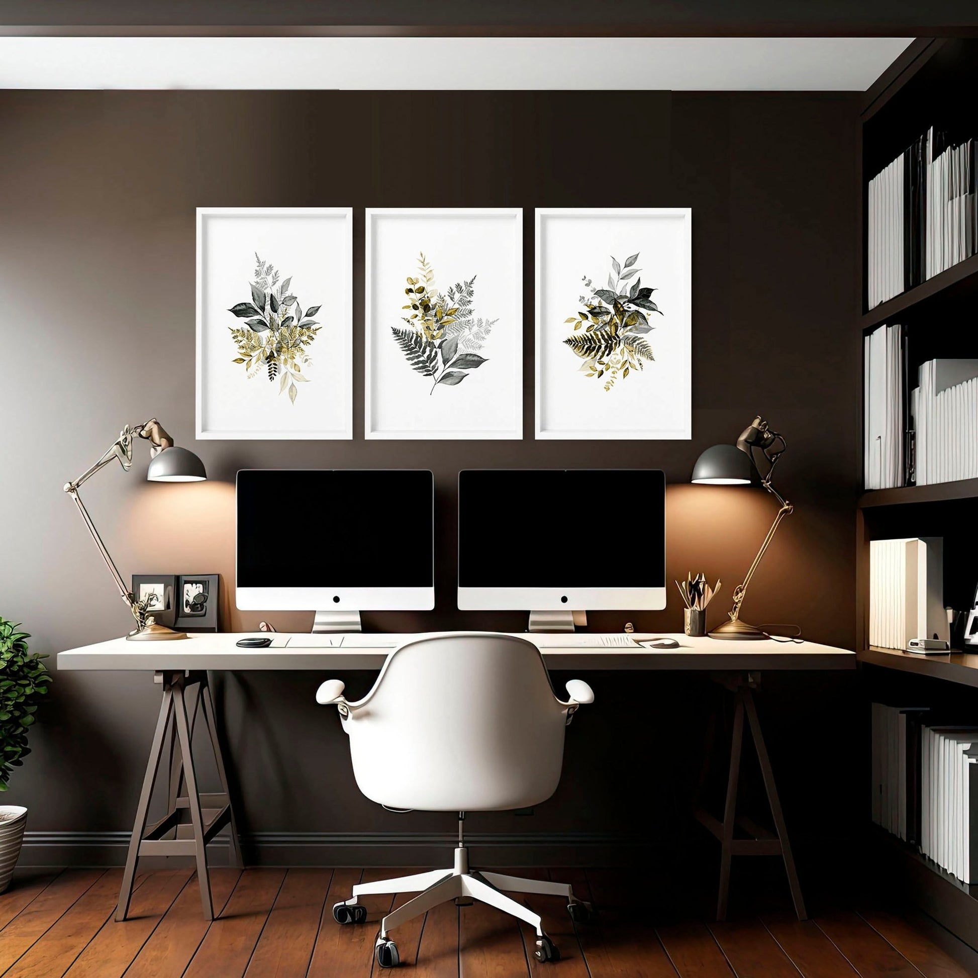Office wall art decor | set of 3 wall art prints - About Wall Art