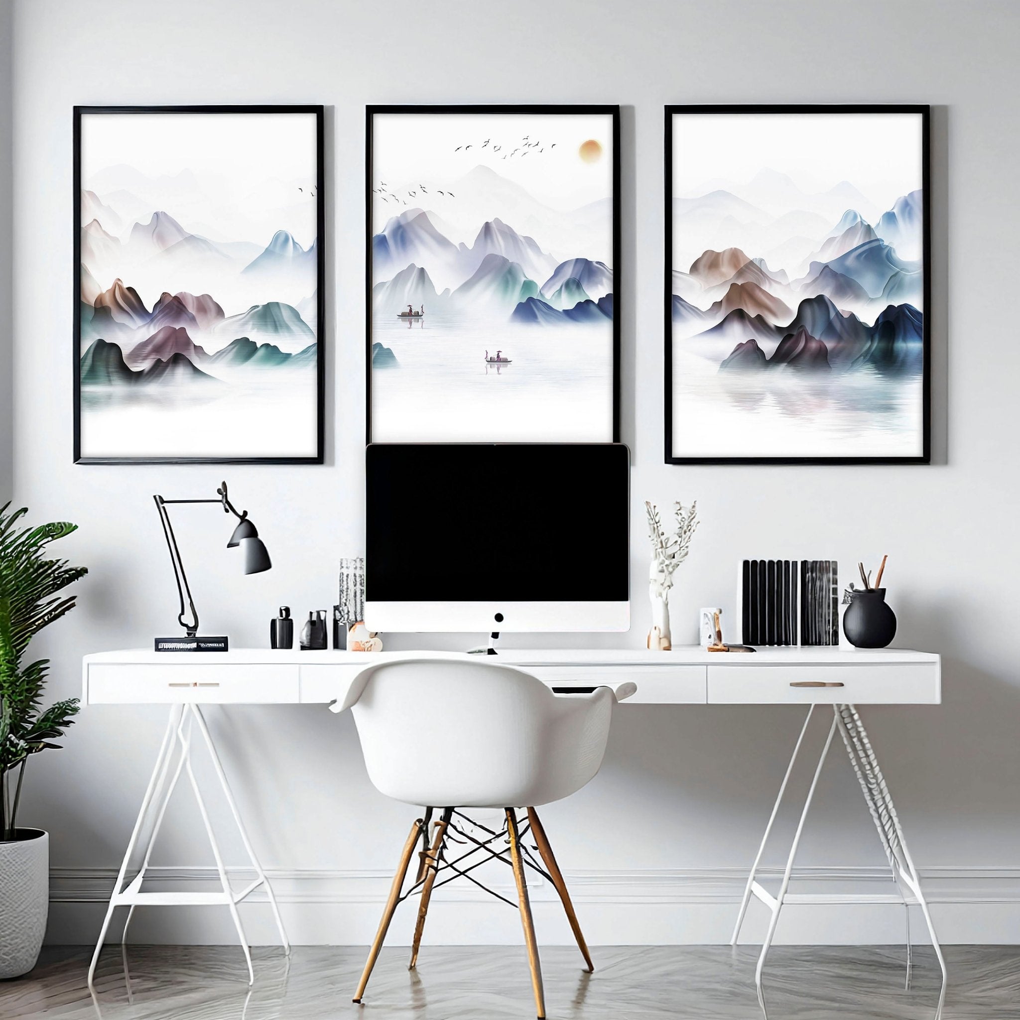Office wall art | set of 3 wall art prints