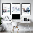 Wall art for offices | set of 3 japanese wall art