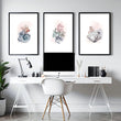 Office wall artwork | set of 3 Seashells wall art prints