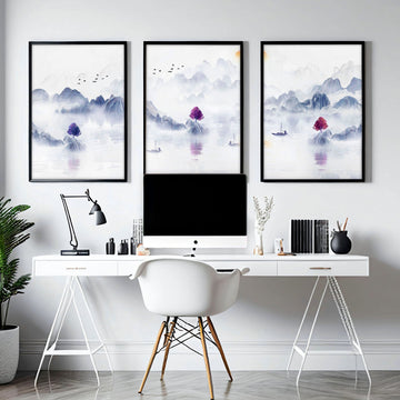 Office wall decor | set of 3 wall art prints