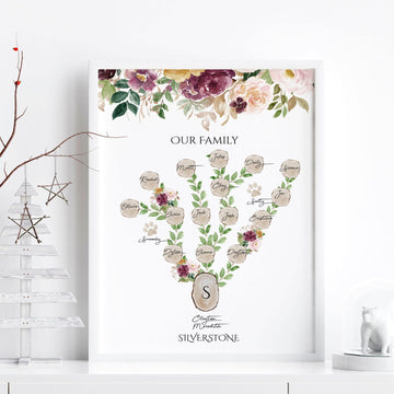 Personalised Family tree for wall decor | Wall art print - About Wall Art