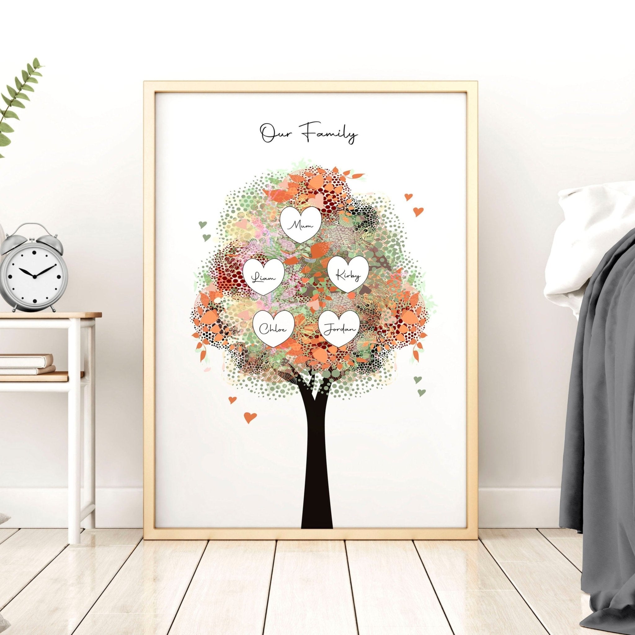 Personalised Family tree gift wall art print - About Wall Art