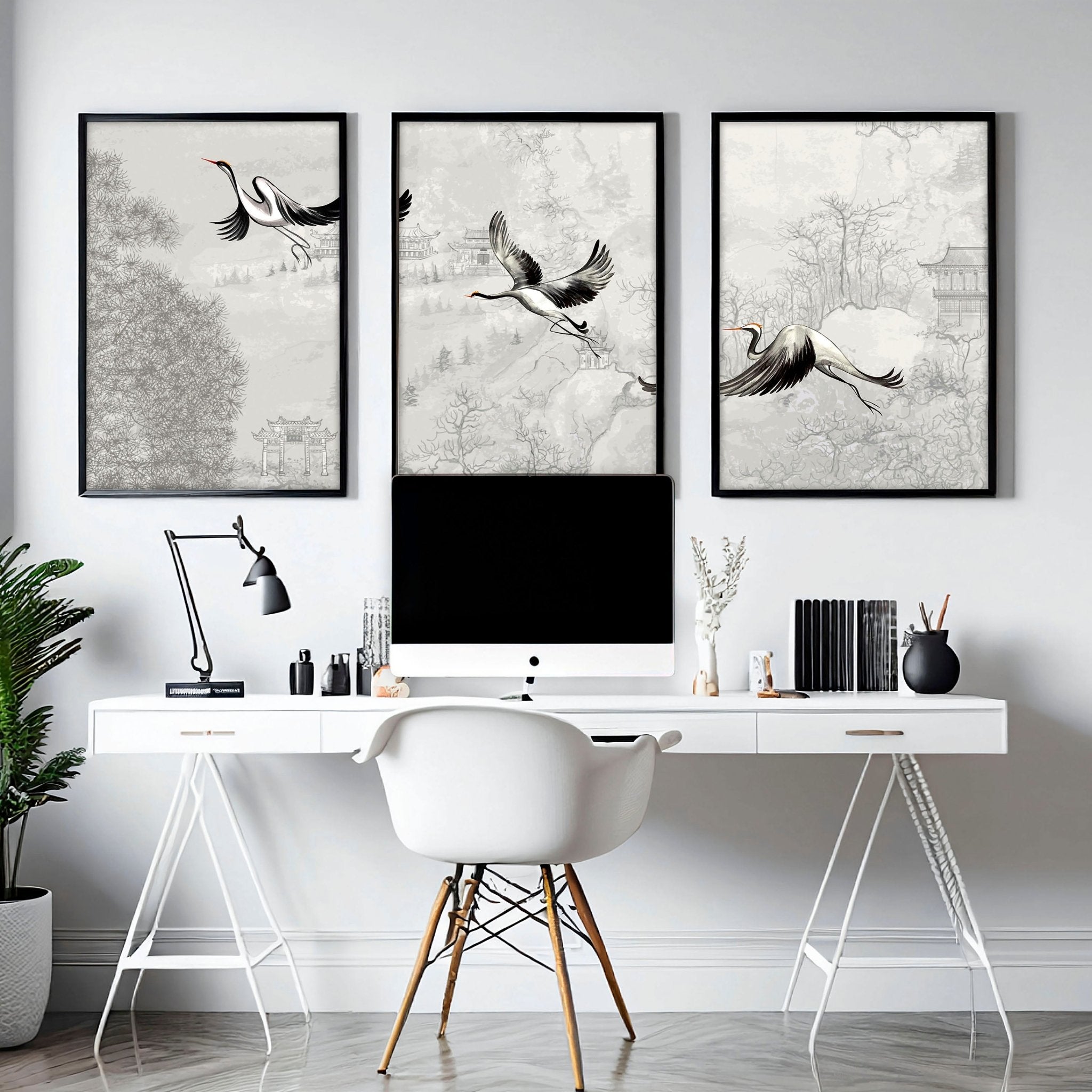 Pictures for office walls | set of 3 wall art prints