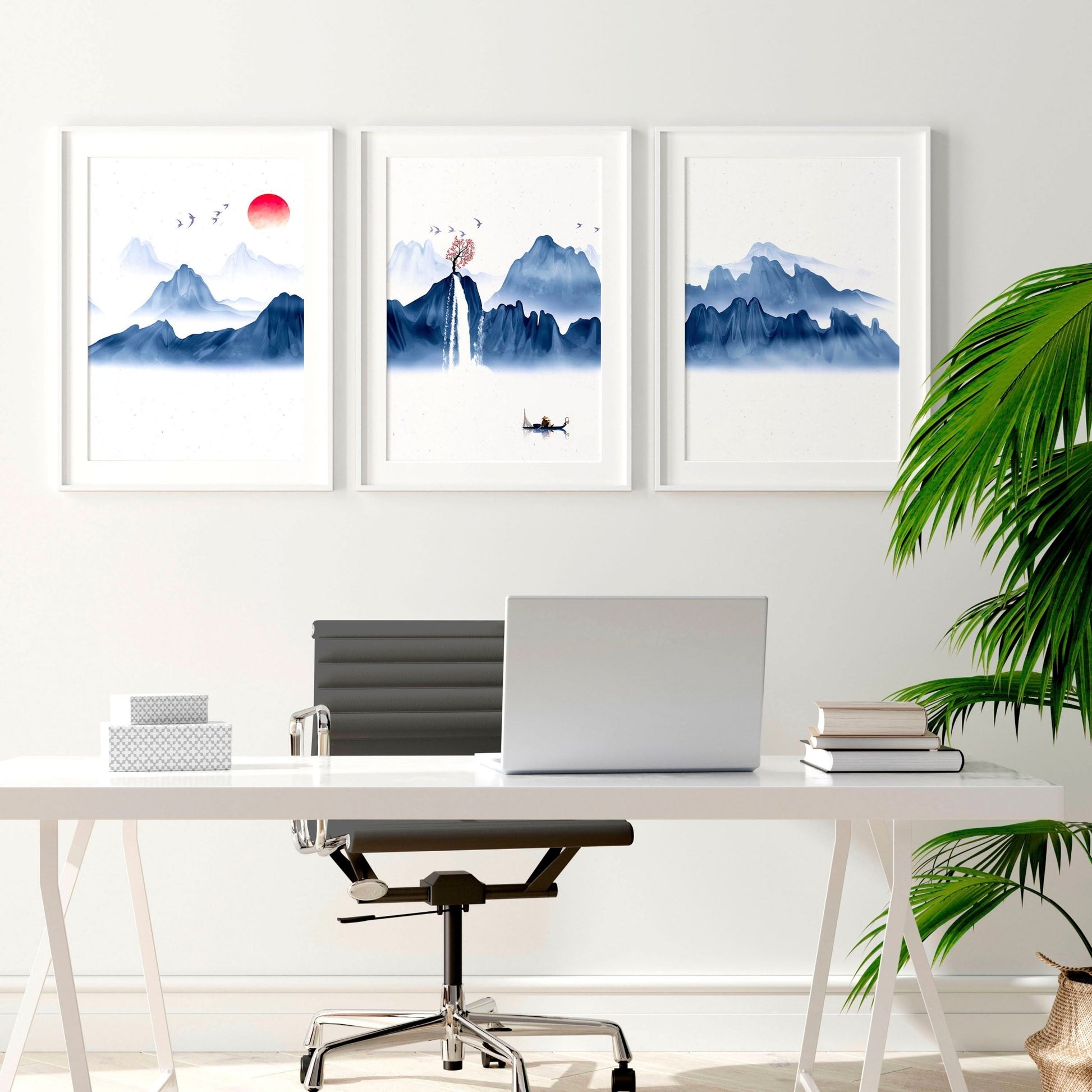 Pictures for the office walls | set of 3 wall art prints - About Wall Art