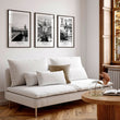 Posters for living room set of 3 Paris wall art prints