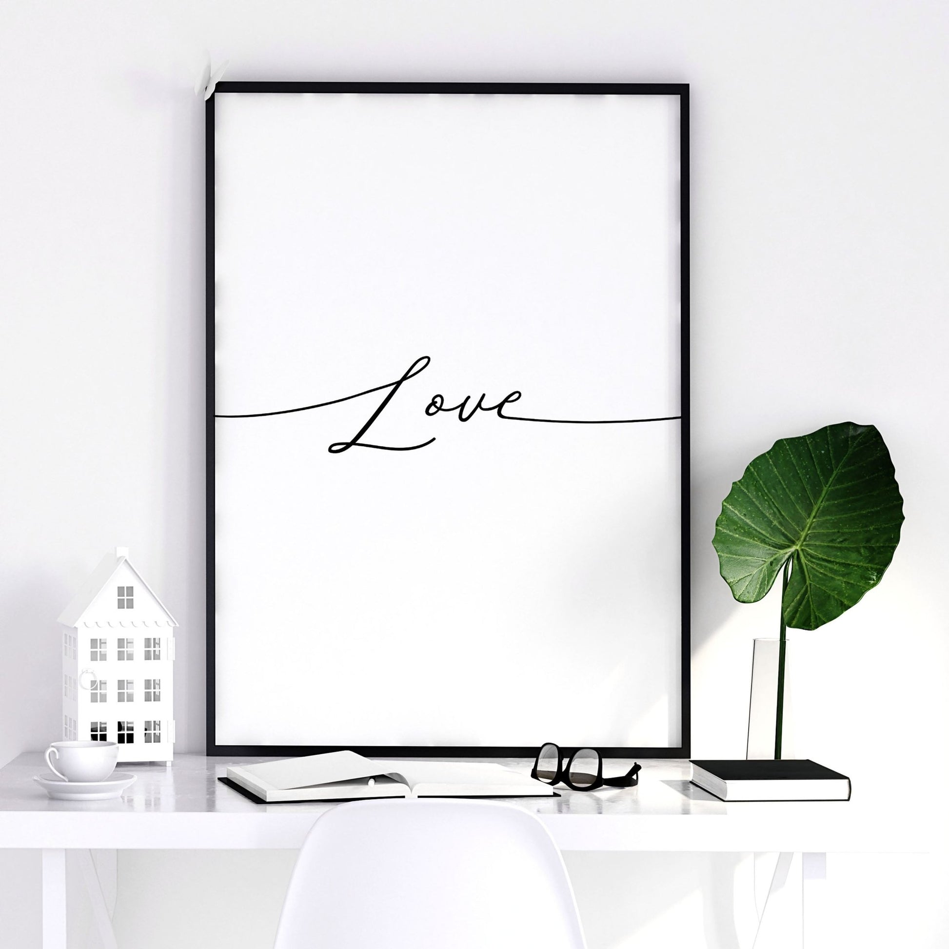 Print Love word art | set of 3 wall art prints for Bedroom - About Wall Art