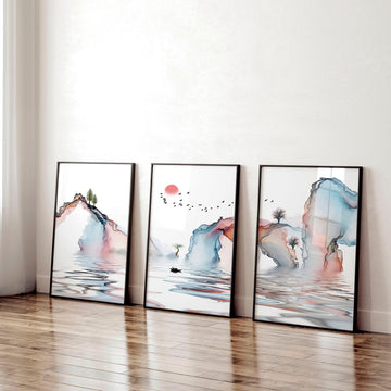 Prints for Office walls | set of 3 framed wall art