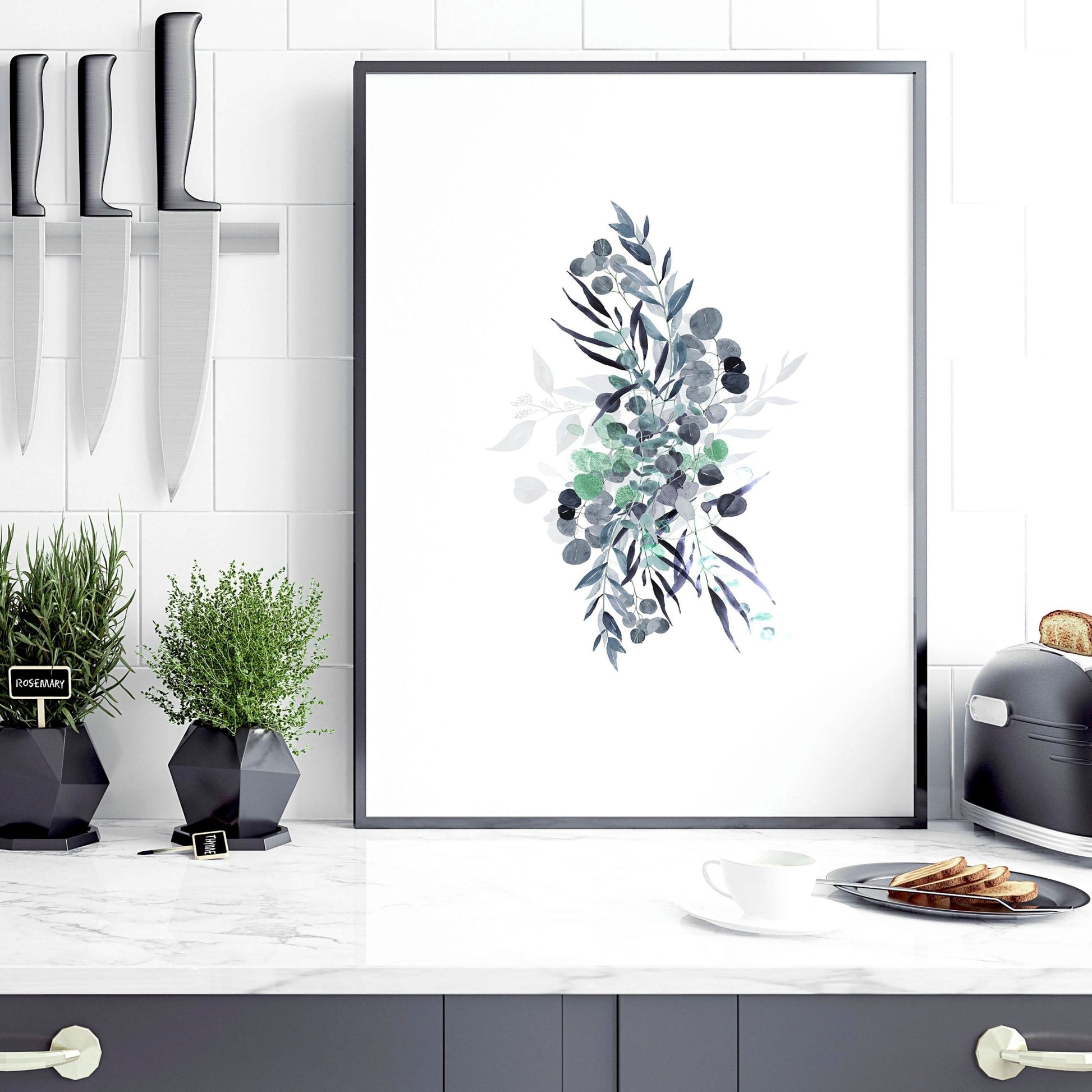 Prints for kitchens | set of 3 Boho Chic art prints