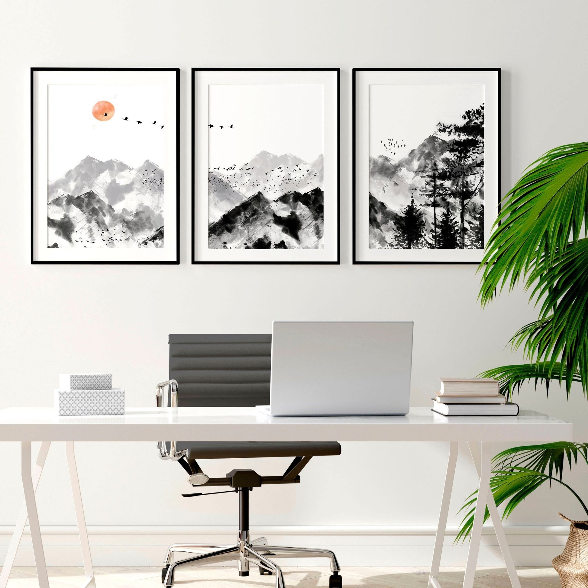 Prints for offices | set of 3 wall art prints - About Wall Art