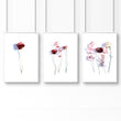 Prints with flowers | set of 3 wall art prints - About Wall Art