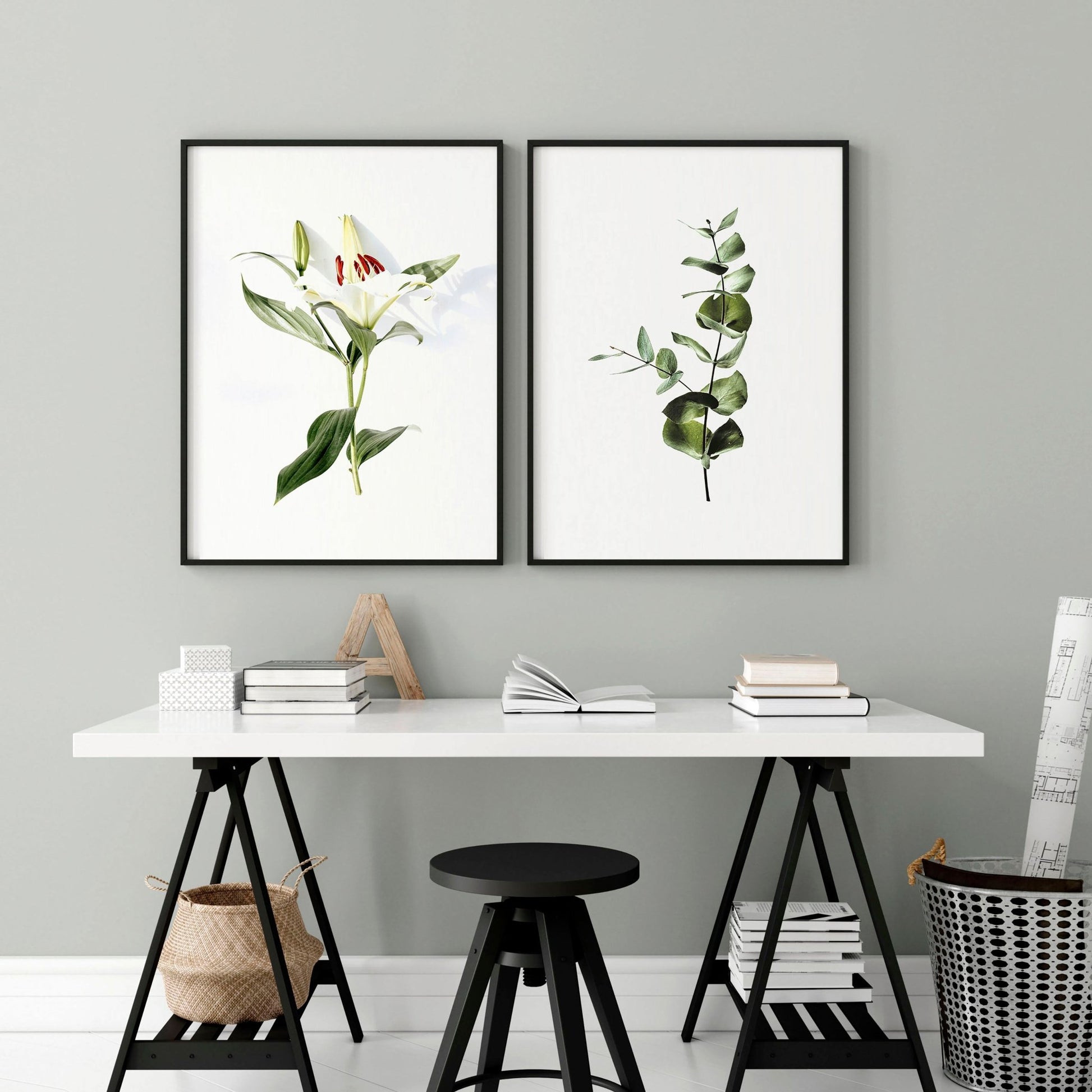 Professional office decor ideas | set of 2 wall art prints - About Wall Art